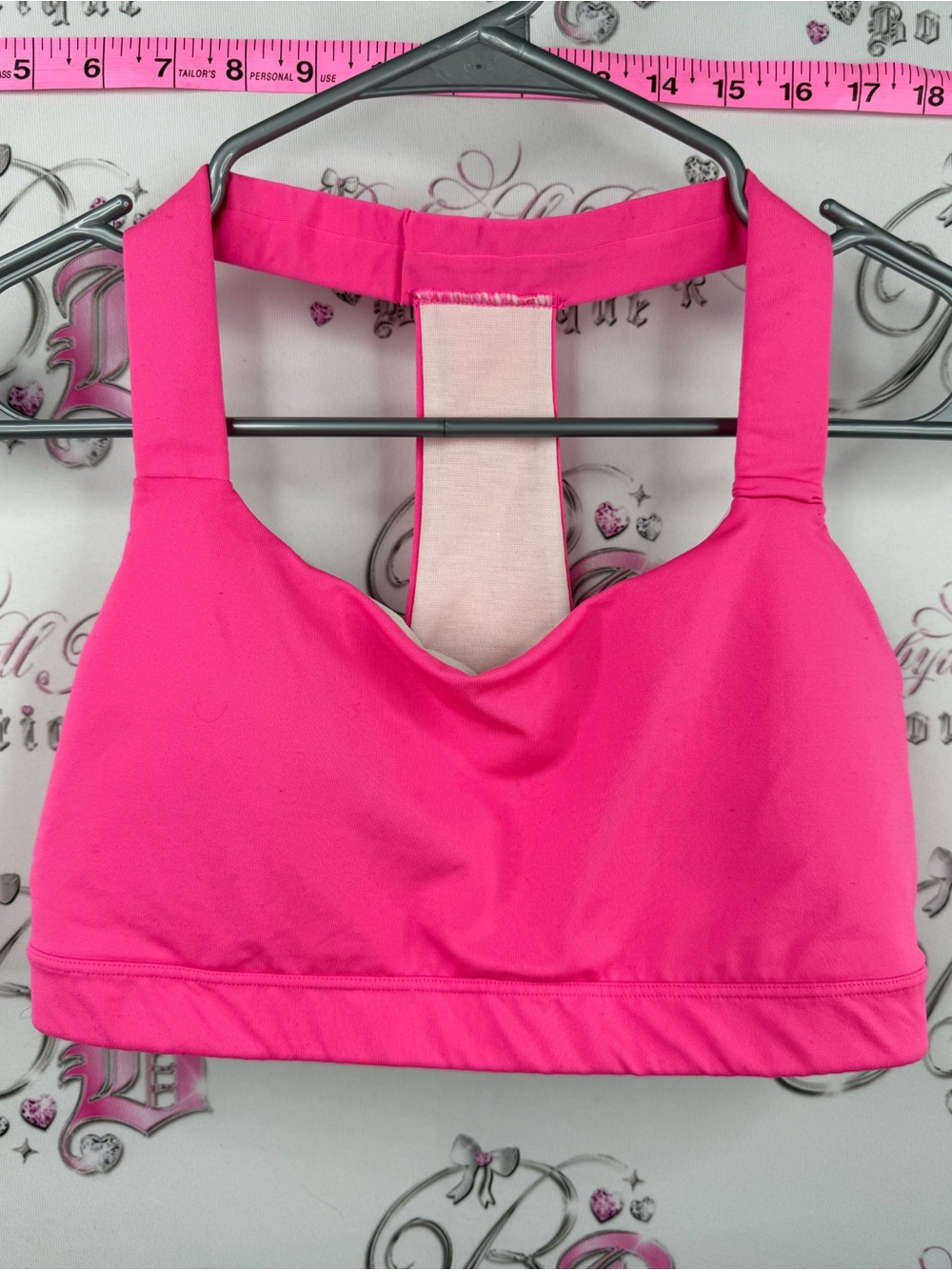 GAP sports bra neon Hot Pink Racerback Sports Bra